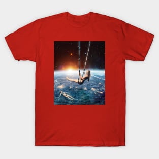 Space earth swing T-Shirt